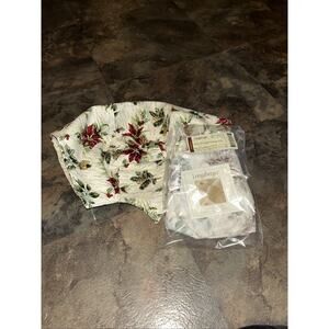 Longaberger 2006 Christmas Natures Garland Basket Holiday Botanical Liner